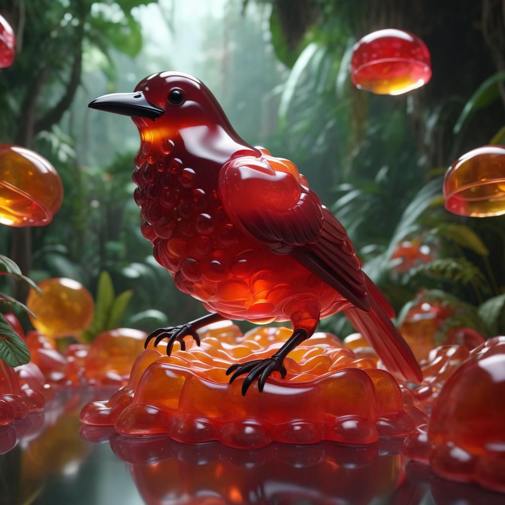 Jello Birb  by @Hinty