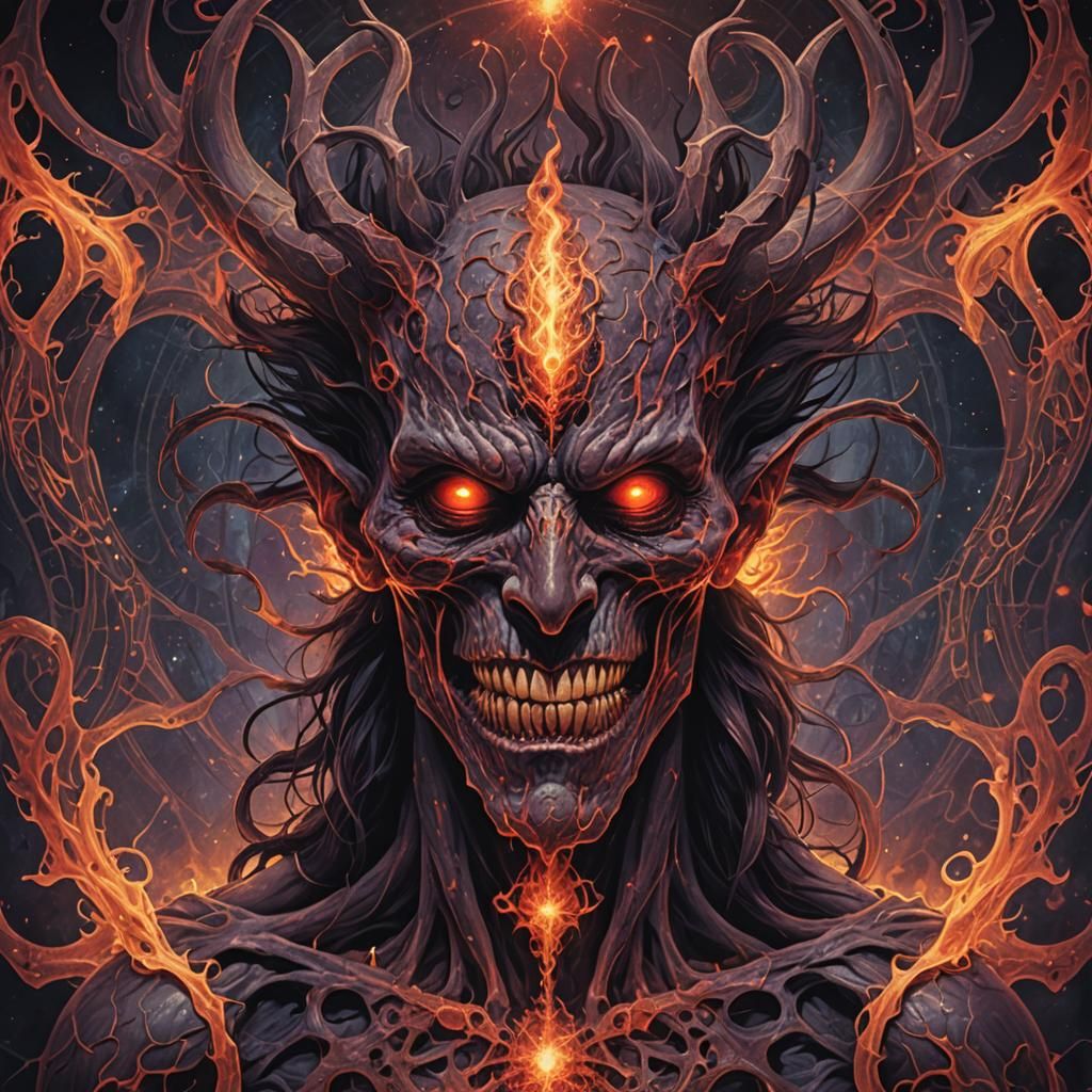 A demonic entity released with the help of DMT