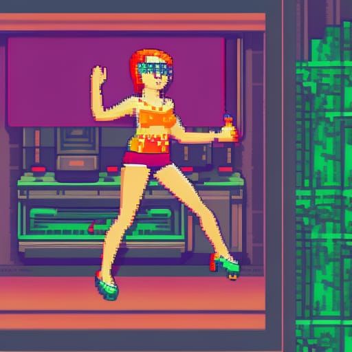 Pixelled Lady