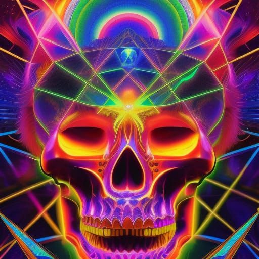 🔯🔥💀🕉️💀🔥⚛️ 8k resolution holographic astral cosmic illu...