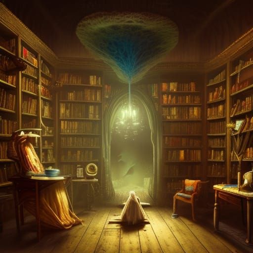 Poltergeist haunting the library