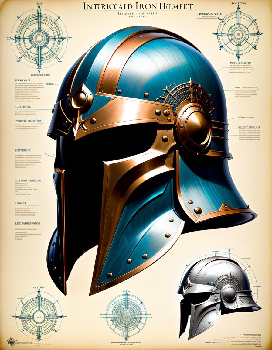 Iron Age Helmet Blueprint!   by @Hit moments
