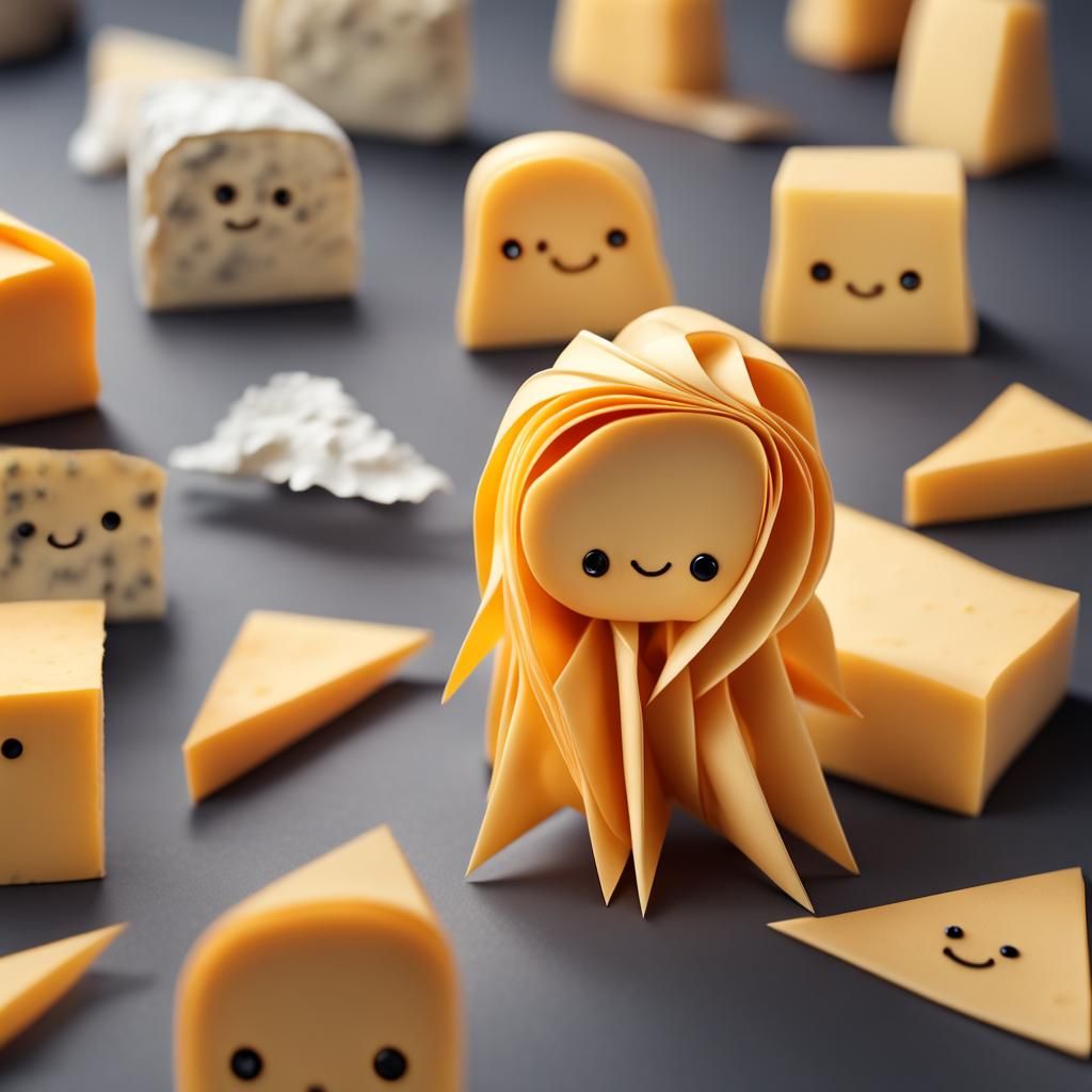 cheese with hair