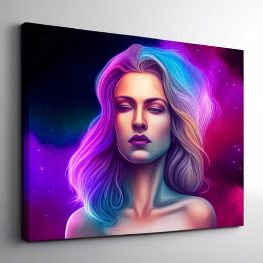 galaxy girl - AI Generated Artwork - NightCafe Creator