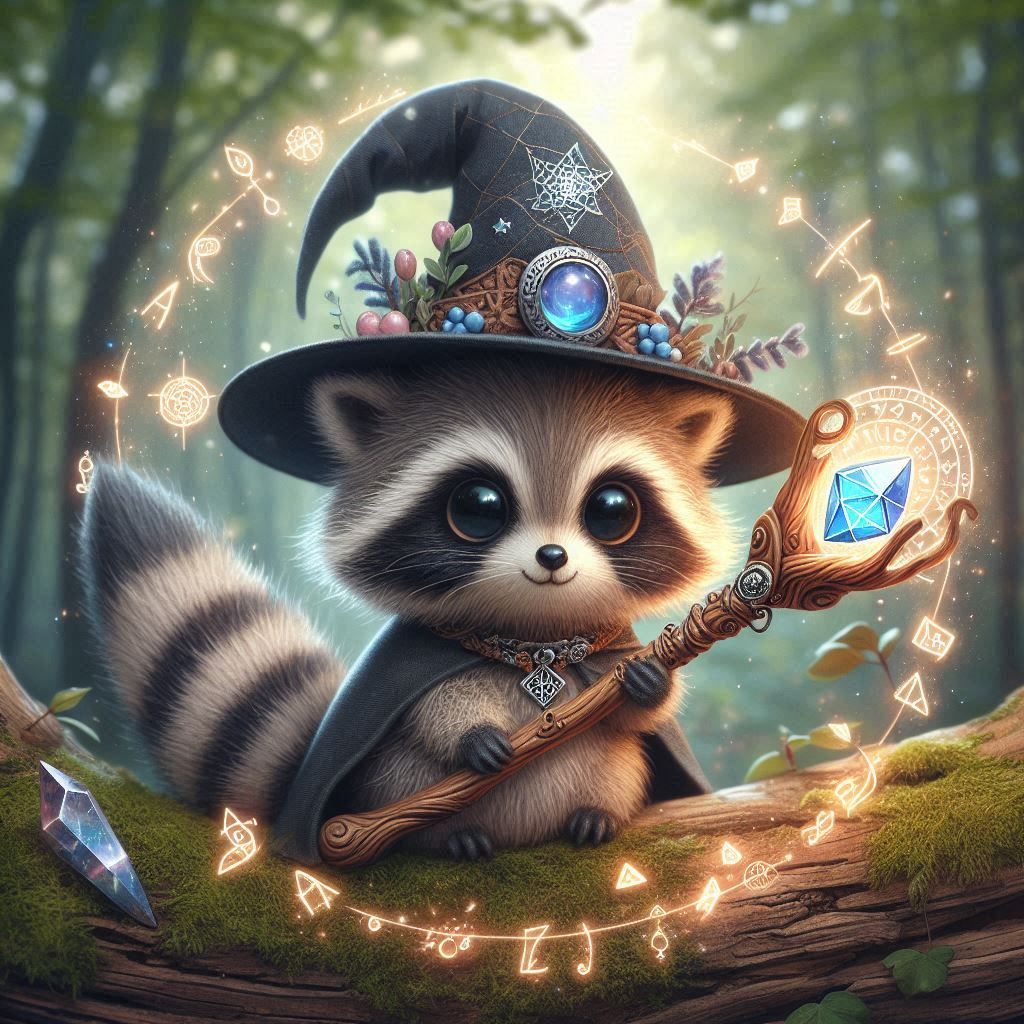 Raccoon Wizard