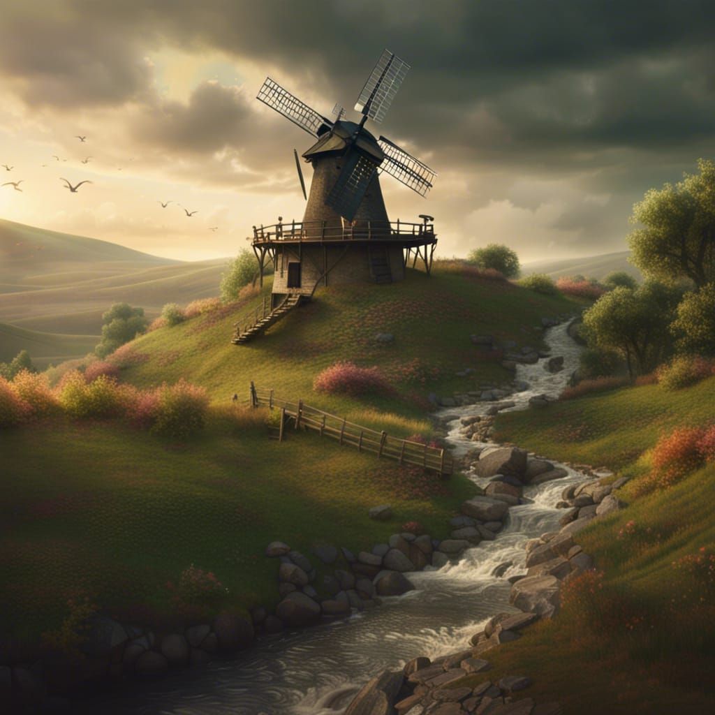 Windmill  by @Elven Maiden