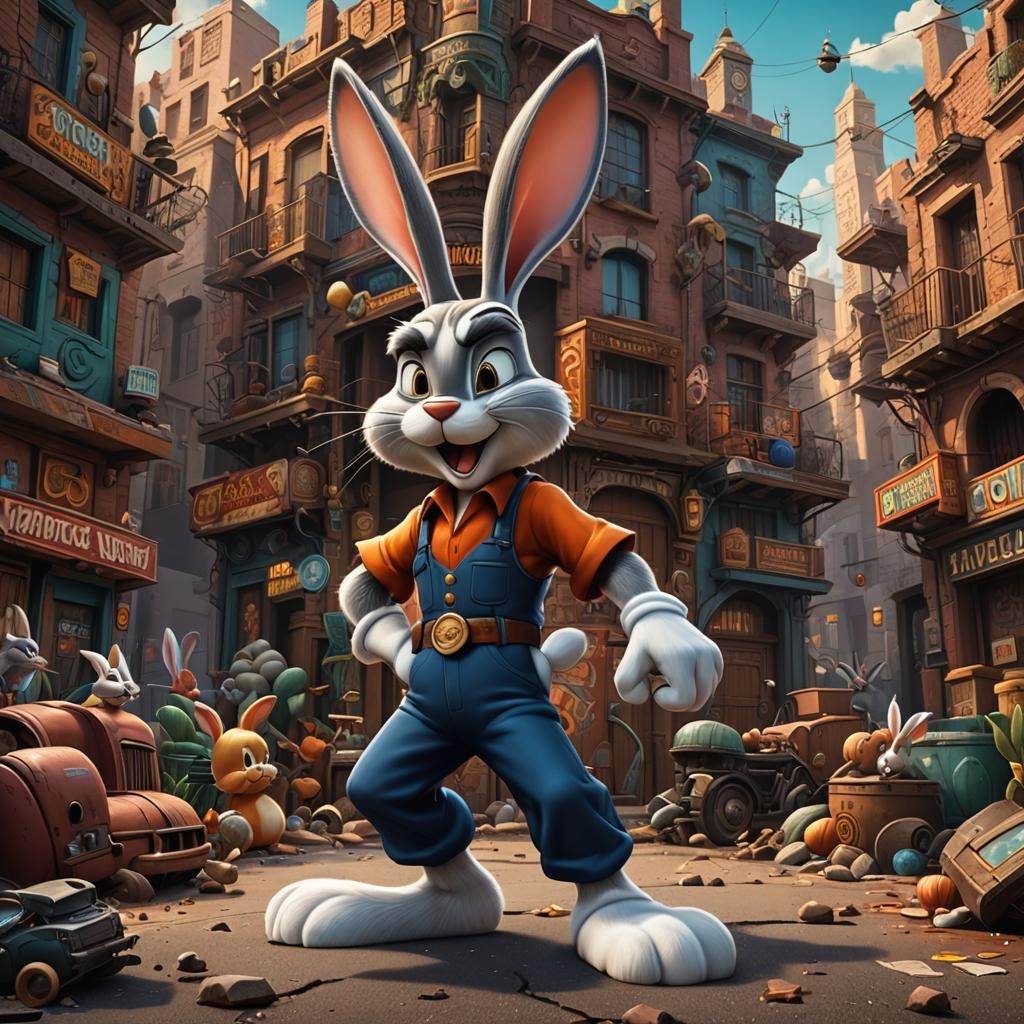 quiero un dibujo de bugs bunny que se mire como chicano cholo - AI  Generated Artwork - NightCafe Creator