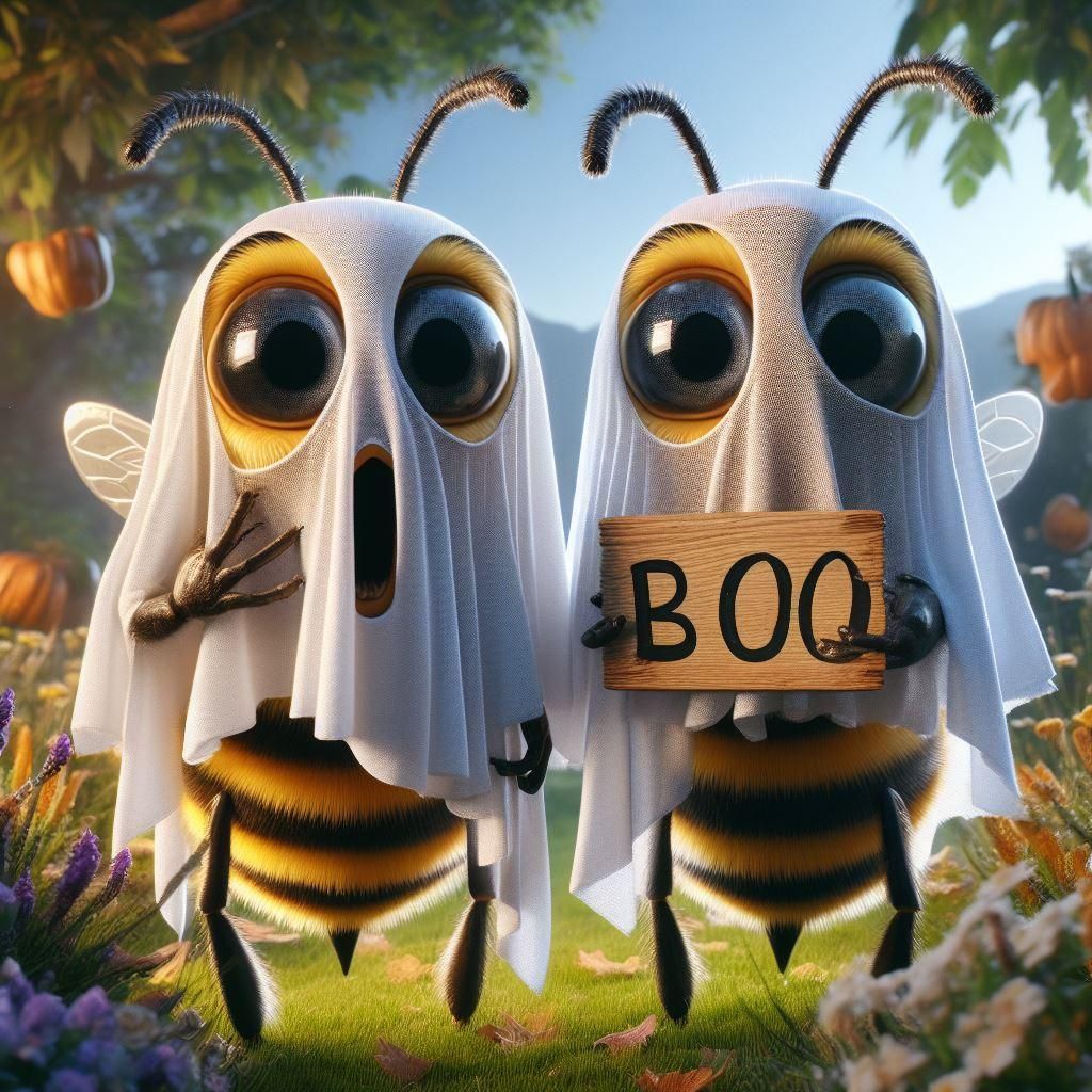 A pair of boo bees