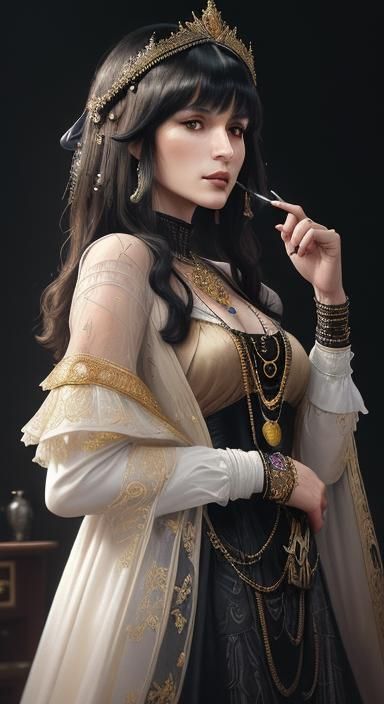 Create an image of Coco Chanel, an icon of fashion and style...
