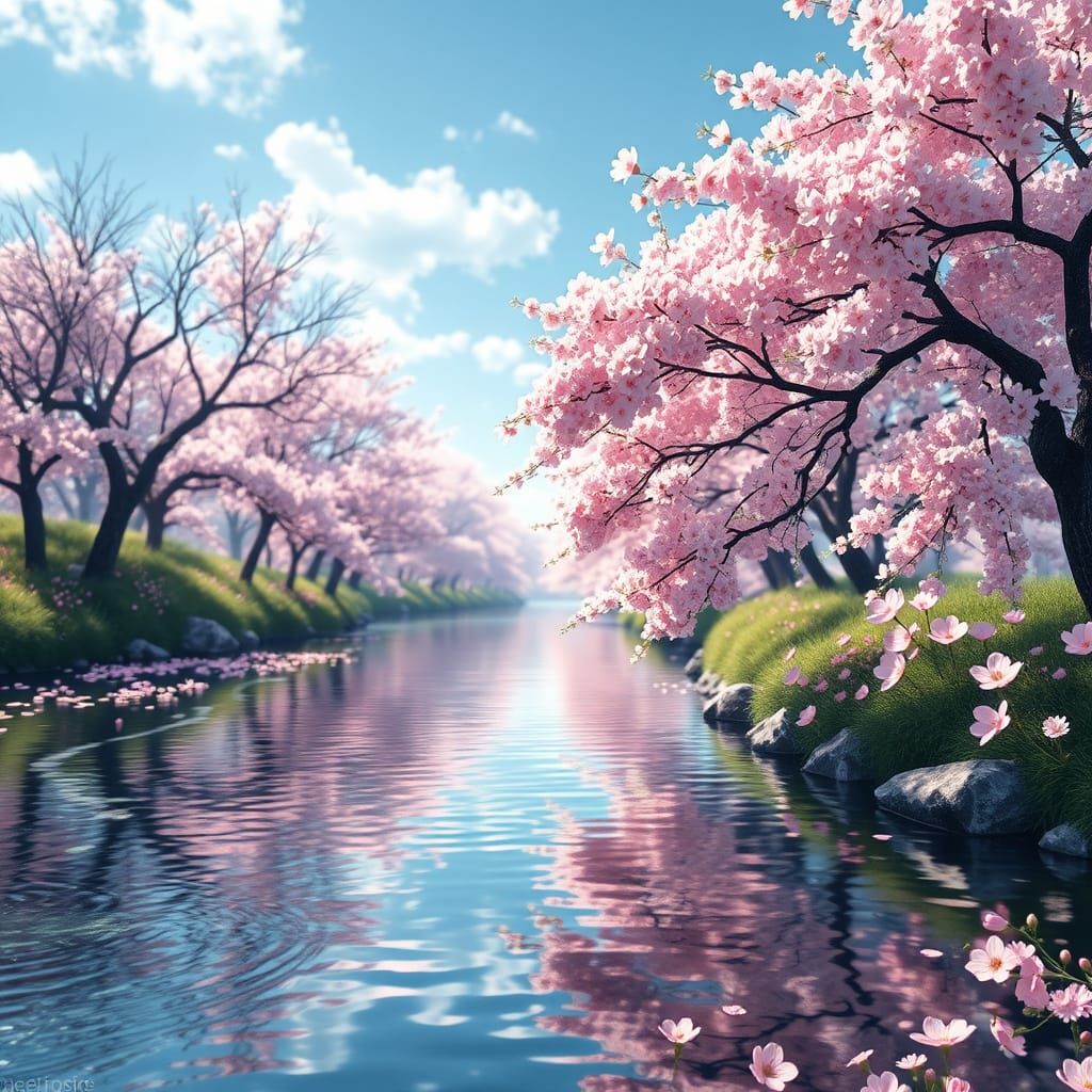  spring awakening on the riverside/Frühlingserwachen am Flussufer  by @Pukinette