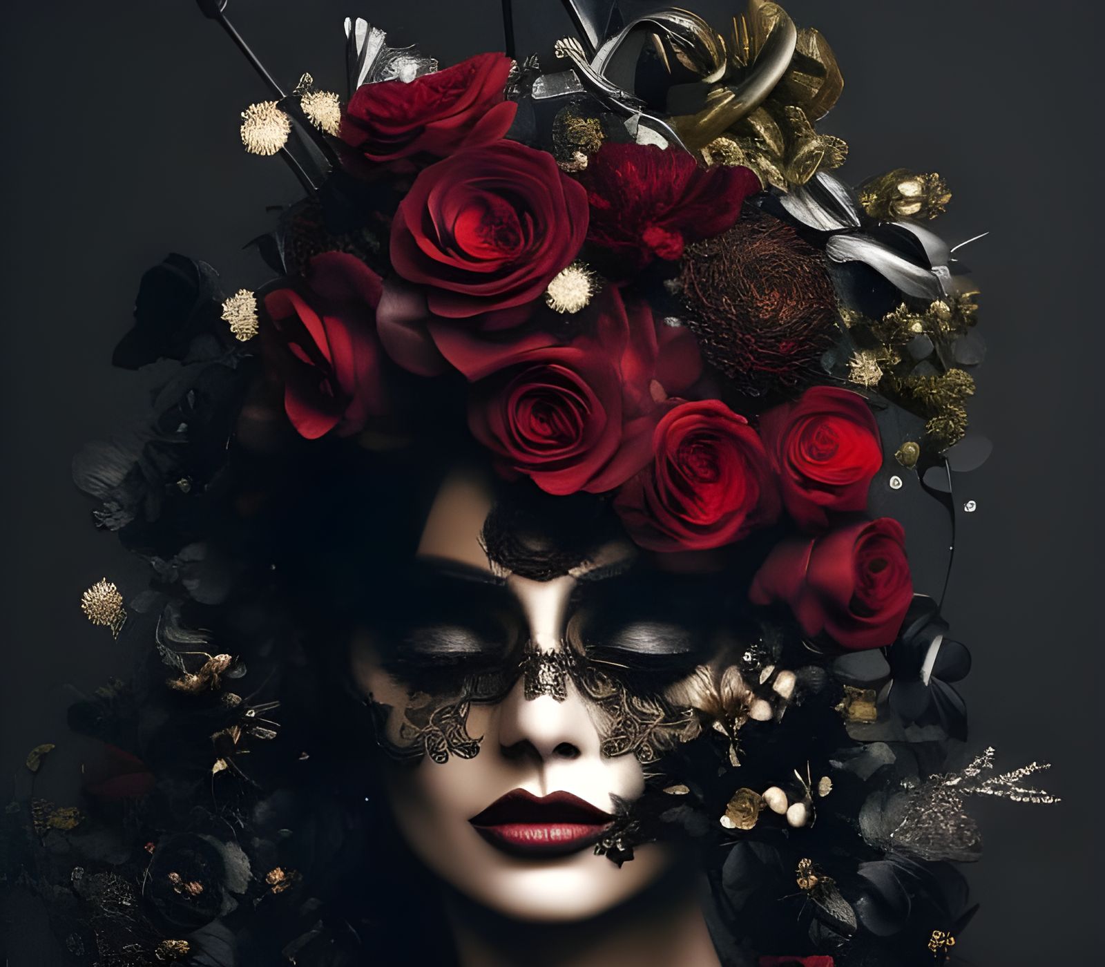 Burnt Roses - AI Generated Artwork - NightCafe Creator