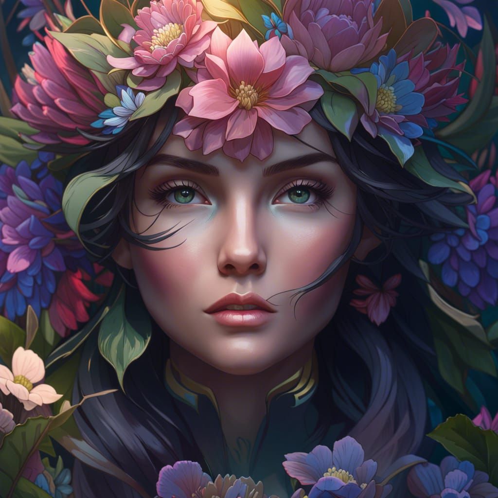 Secret Flower Garden - AI Generated Artwork - NightCafe Creator