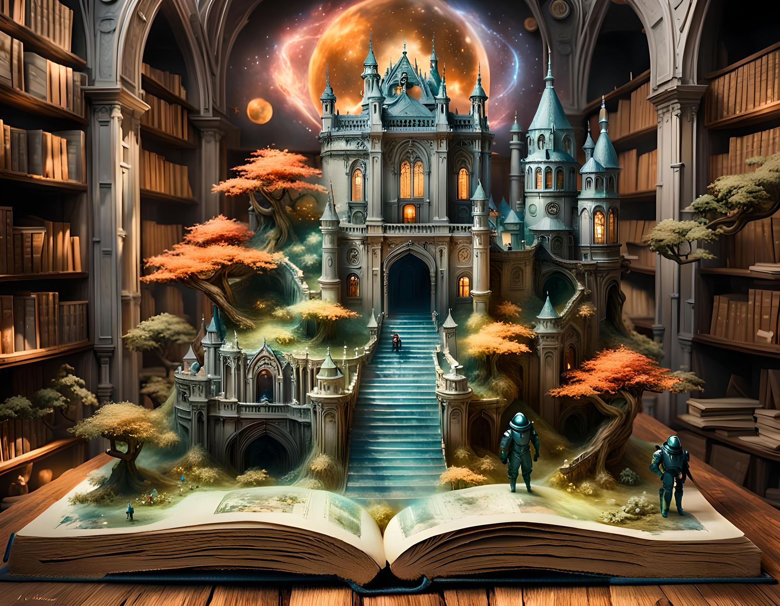 Pop-up Book  by @NeuralNetCanvas