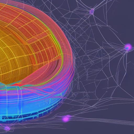 gluon field in Physics 8k resolution concept