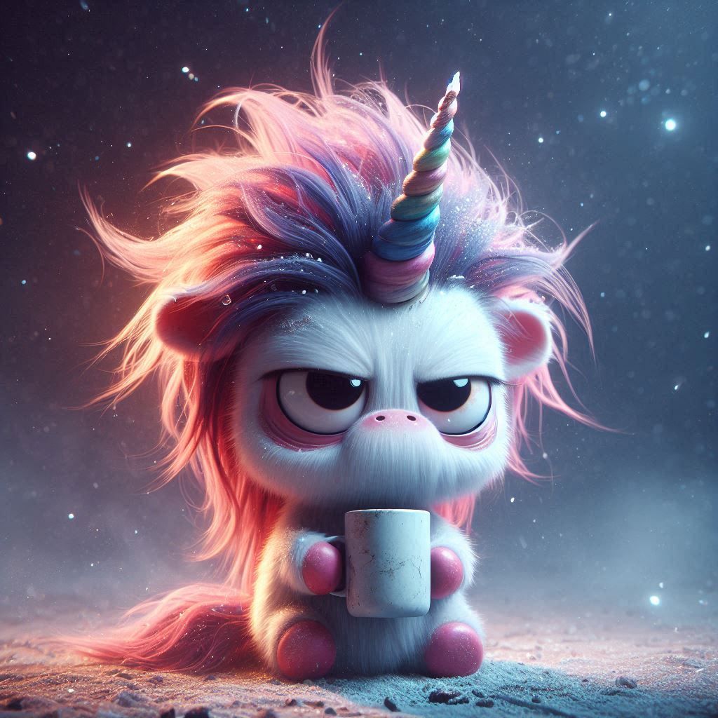 I'm a grumpycorn before my coffee
