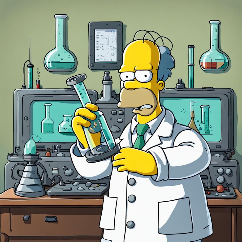 Homer Making Trouble