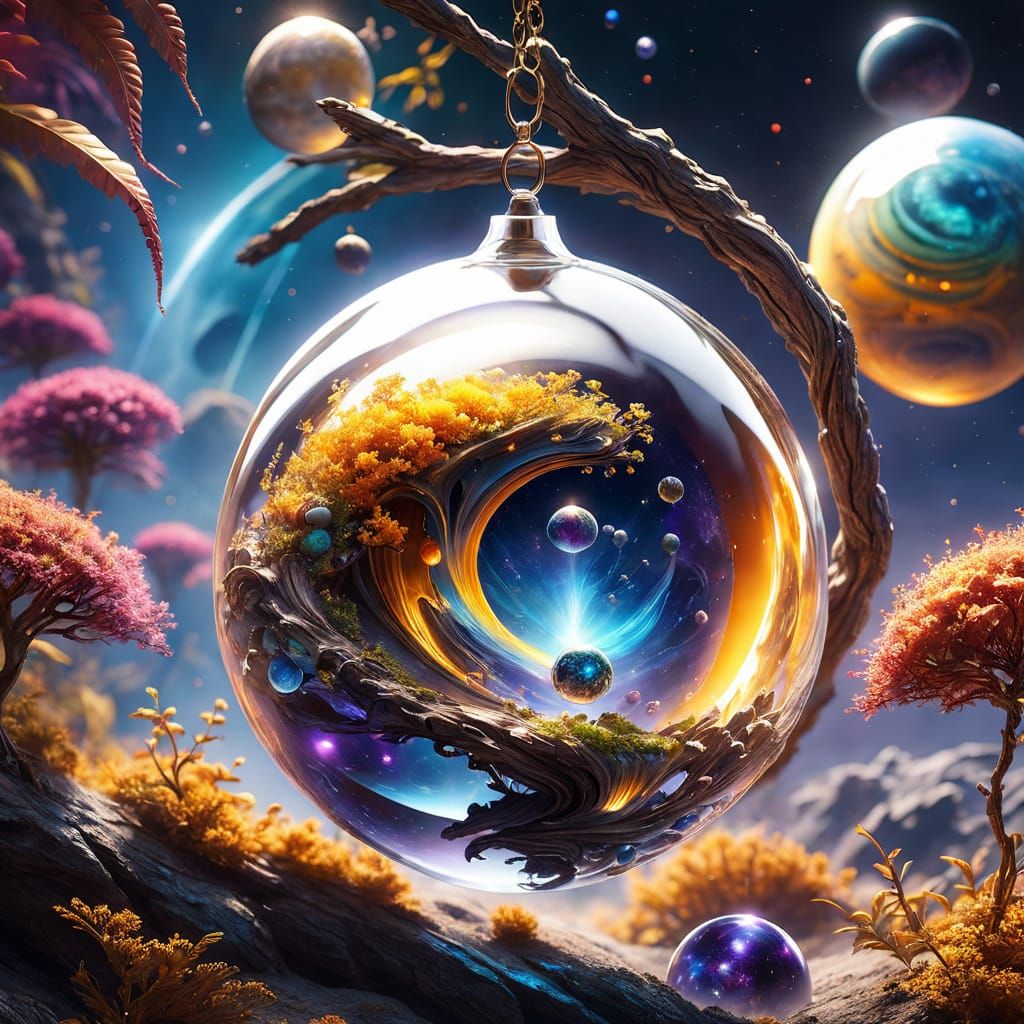 universe as christmas ball
