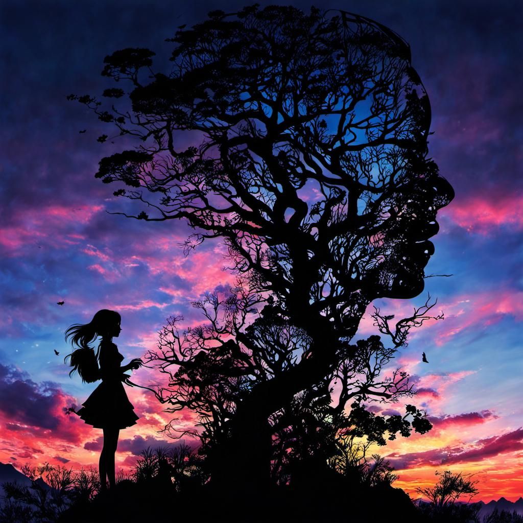 for i will never forget the times we spent watching the sunset under this tree  by @nana