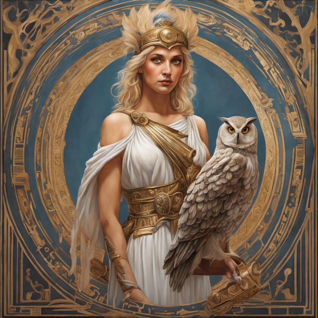 Athena and Noctua - AI Generated Artwork - NightCafe Creator