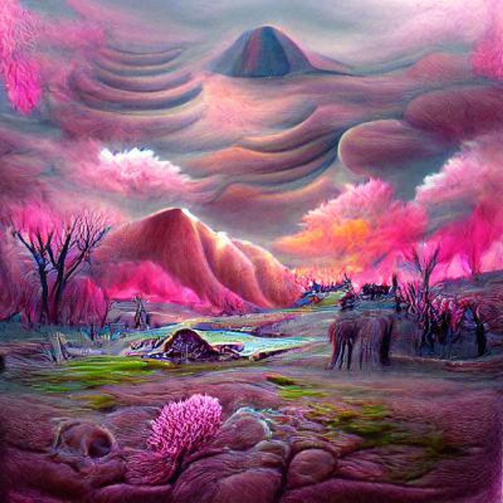 psychedelic sky drawing