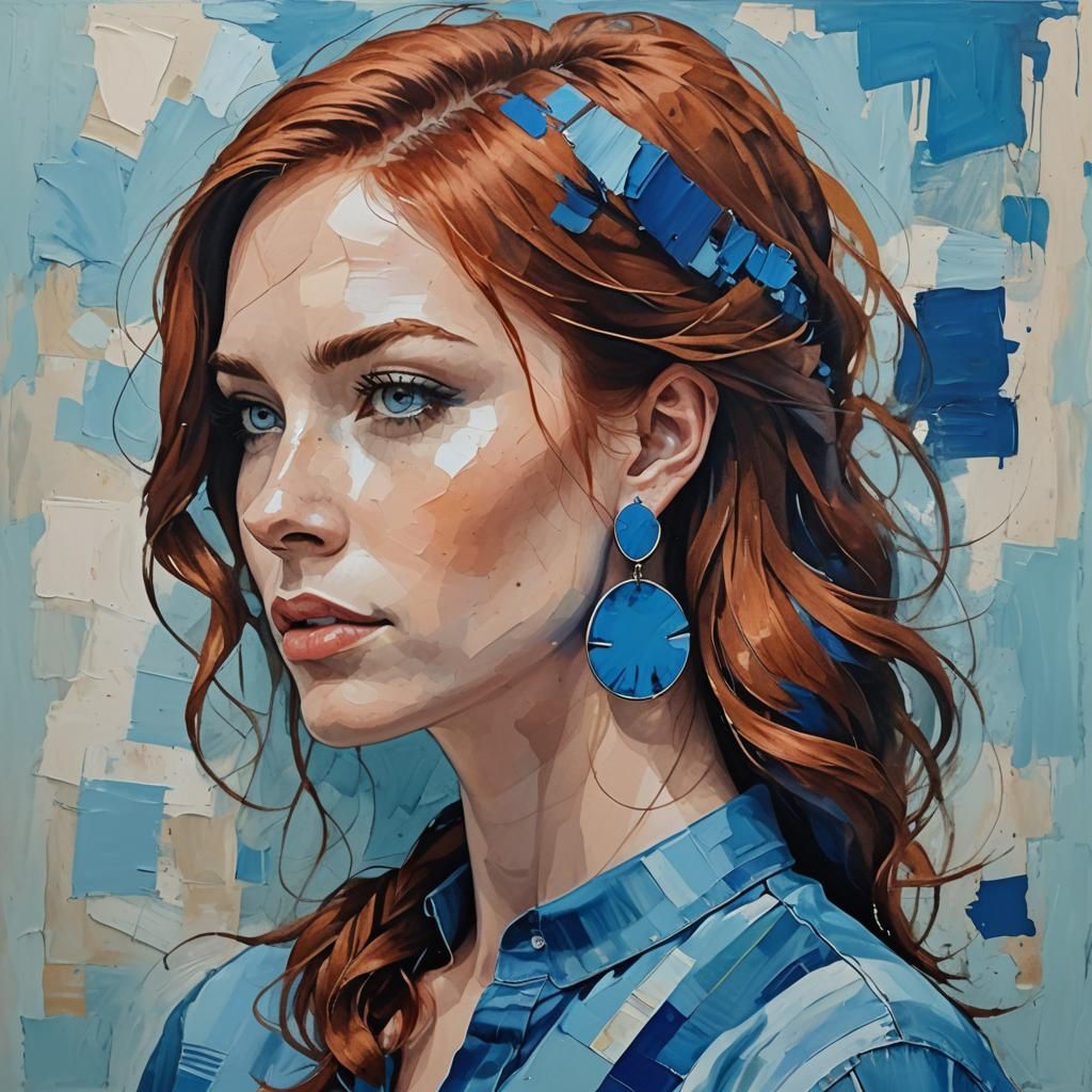 Blue earrings