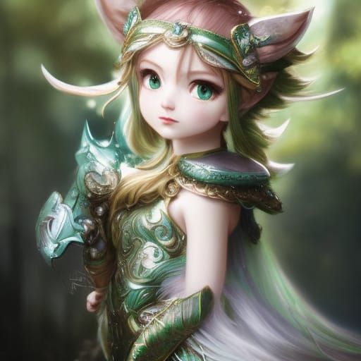 Cute chibi elve  by @Gally_JBG