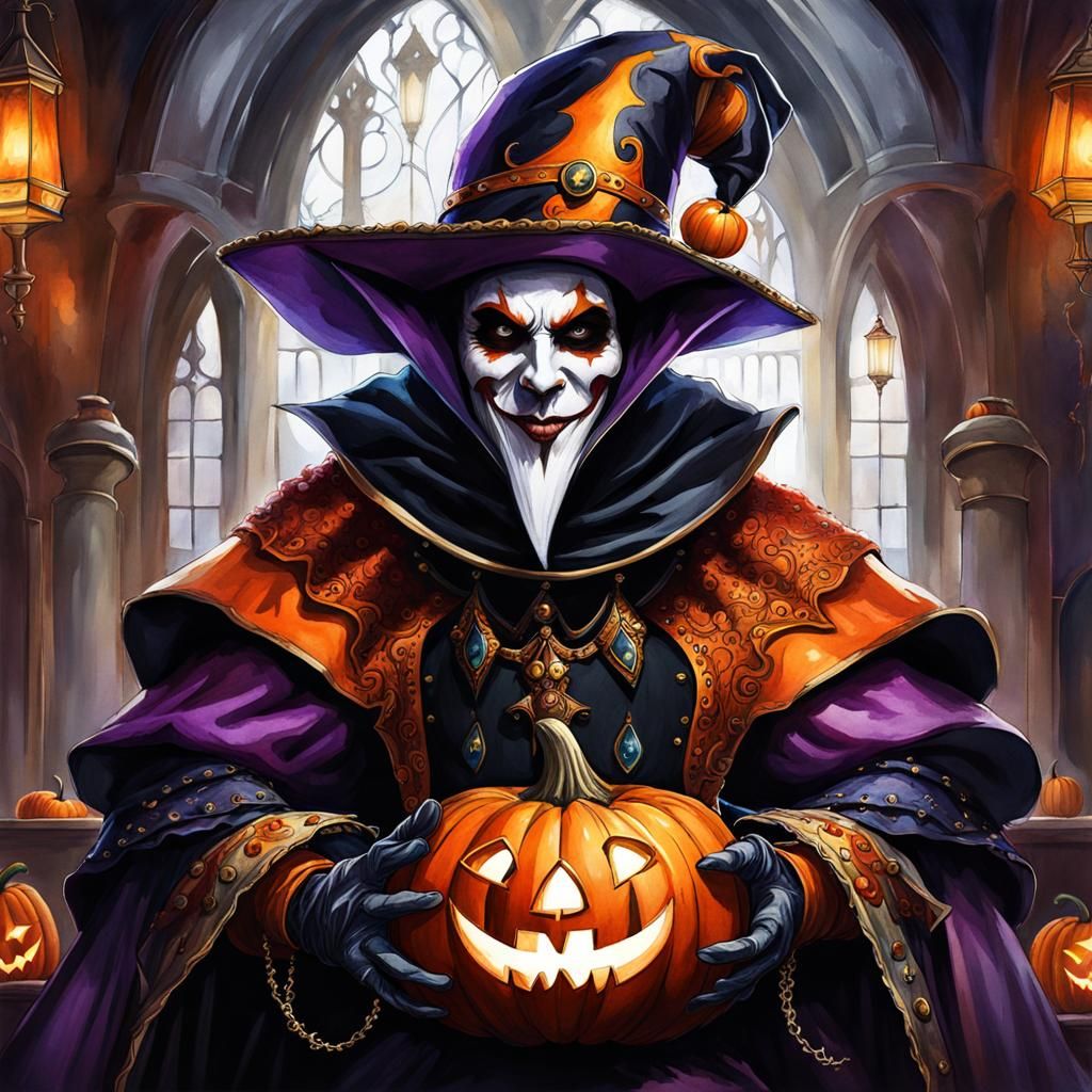 Welcome To The Halloween Court - Ai Generated Artwork - Nightcafe Creator