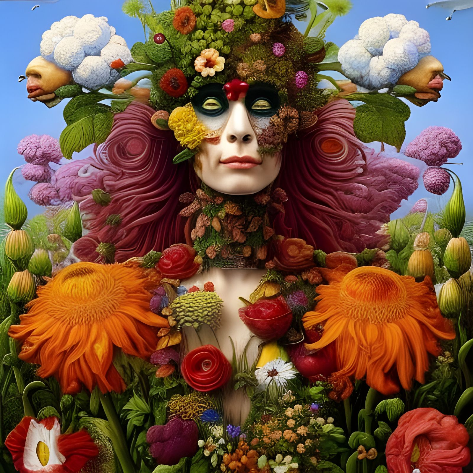 Crazy Flowers - AI Generated Artwork - NightCafe Creator