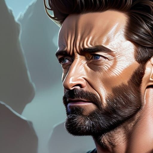 Hugh Jackman - AI Generated Artwork - NightCafe Creator