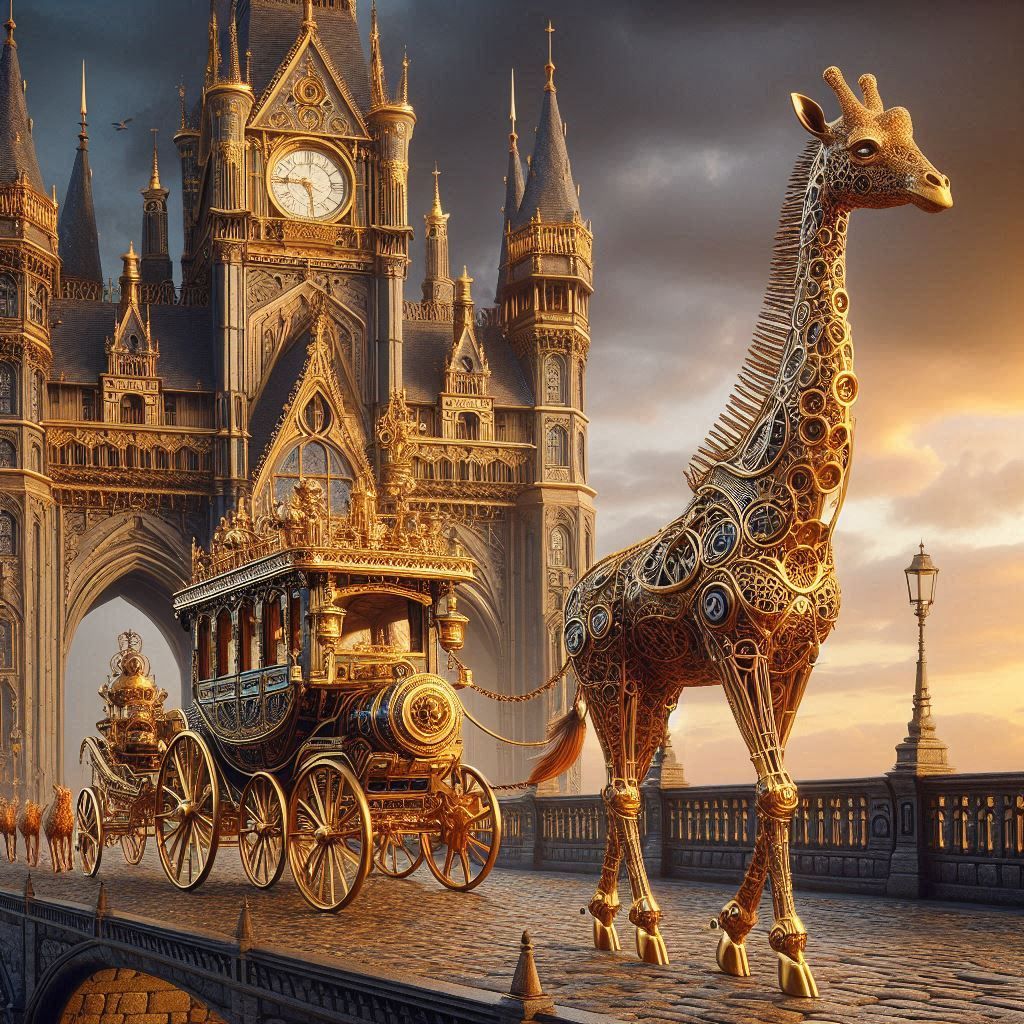 Steampunk giraffe