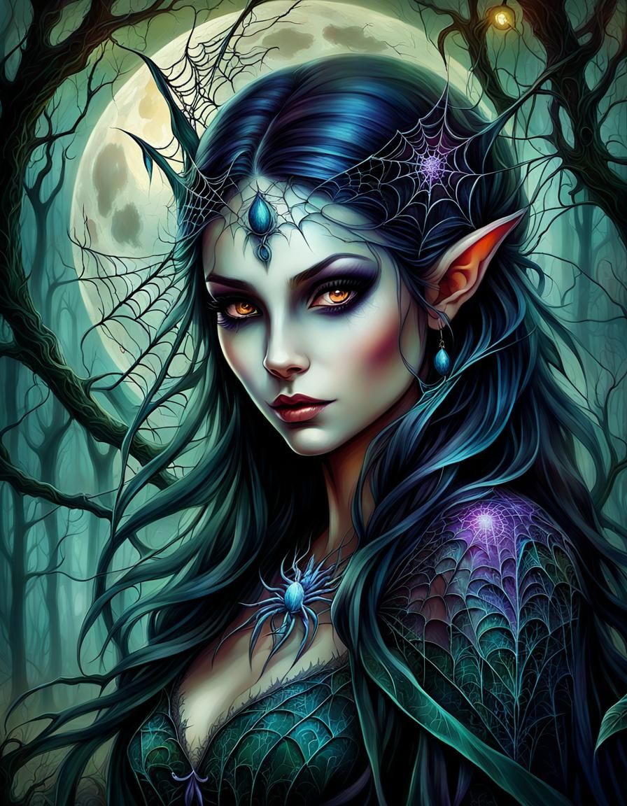 Dark Elf - Ai Generated Artwork - Nightcafe Creator