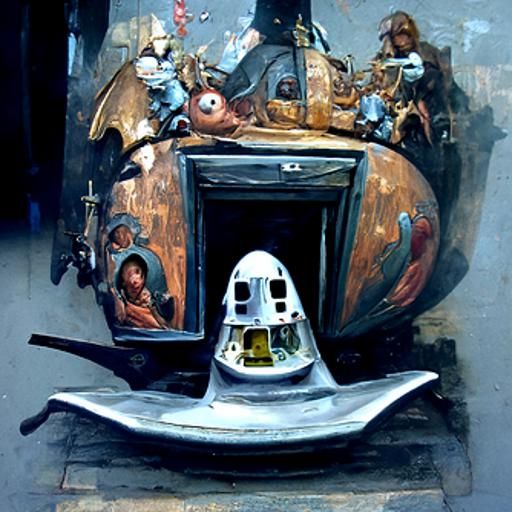 Spaceship Hieronymus Bosch style
