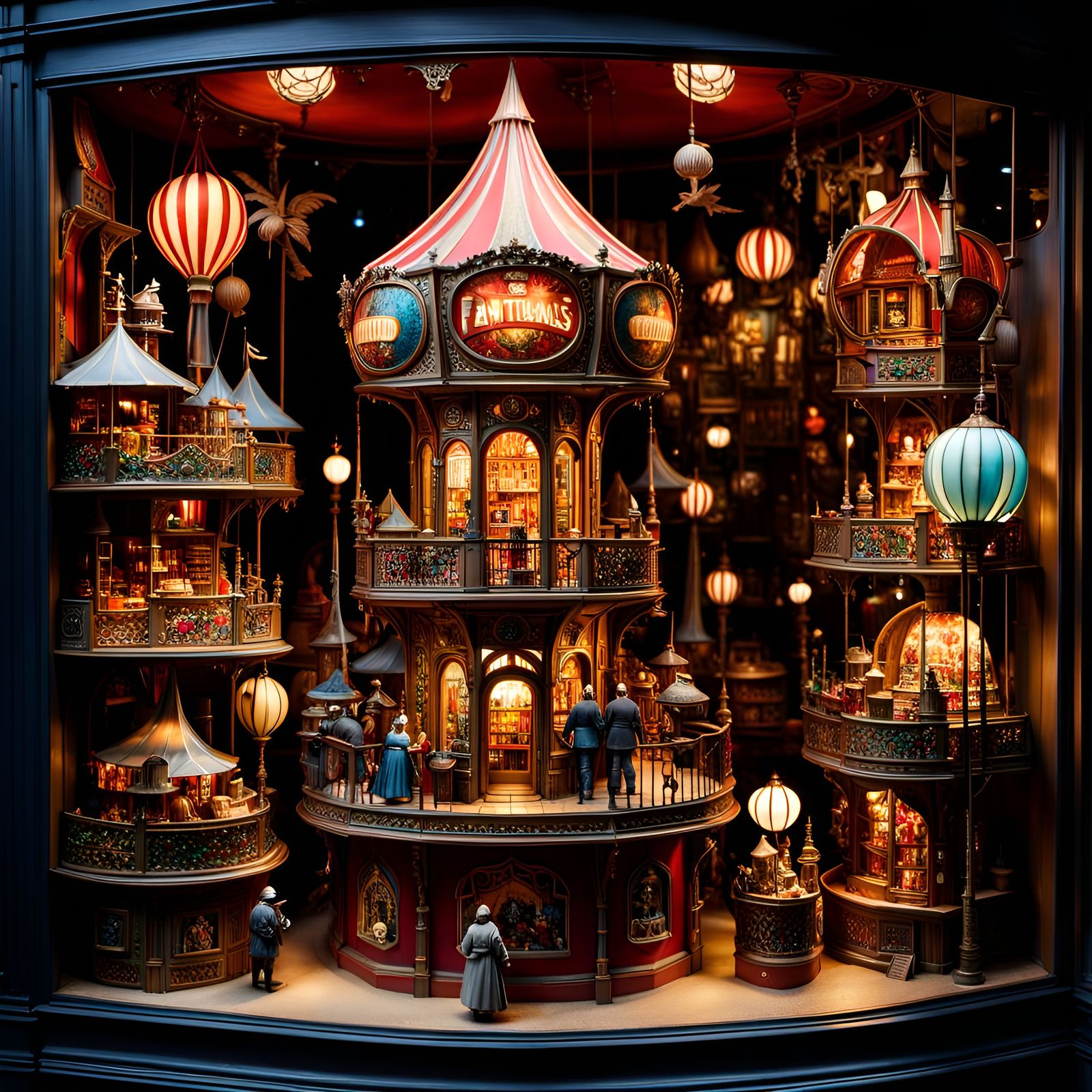 Steampunk Toy Shop Window  by @Yoctocore