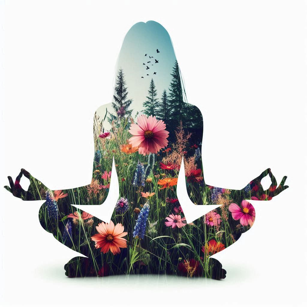 double exposure beautiful fantasy portrait landscape..