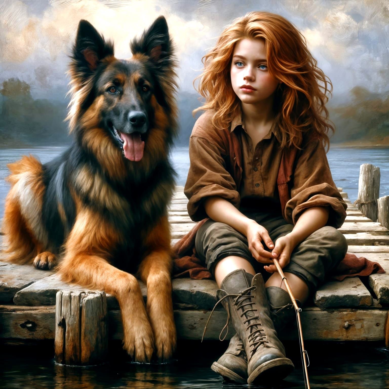 Fishing buddies   by @Pogo