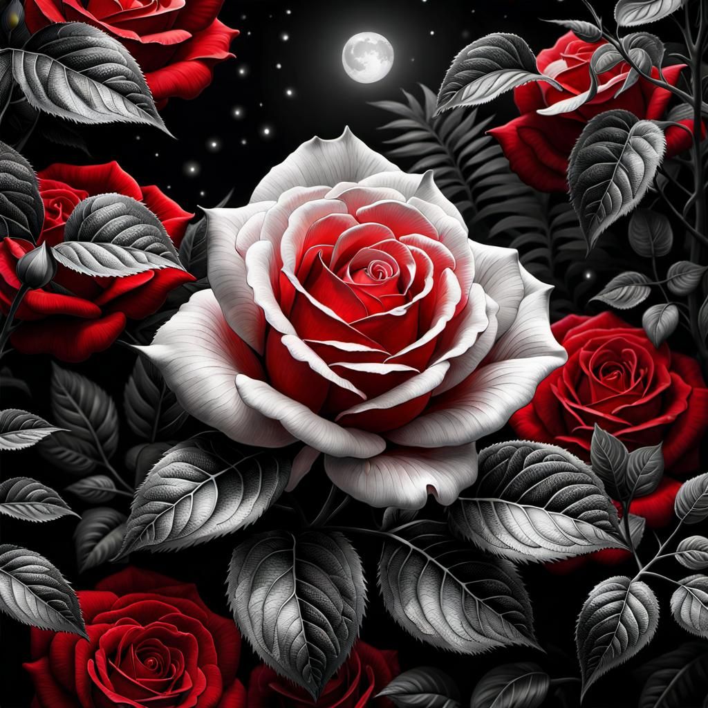 Selective Color Art - Red