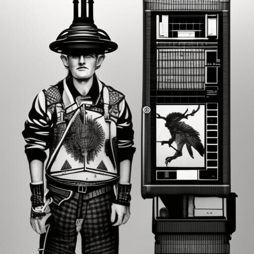 The guy and the blackbox ai generated artwork nightcafe creator