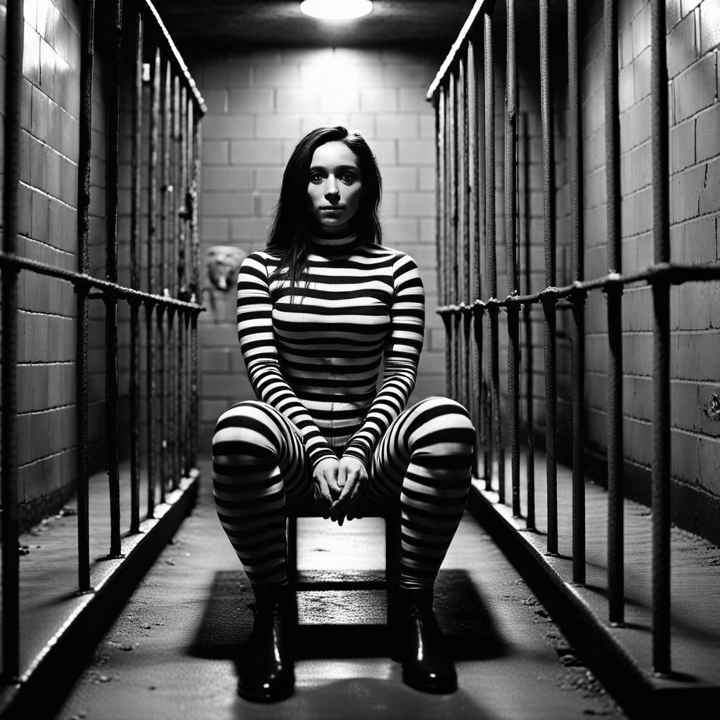 Prison girl on death row 2 AI Generated Artwork NightCafe Creator