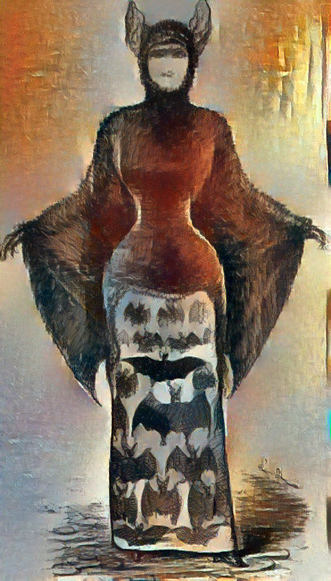 Updated vintage Halloween bat costume