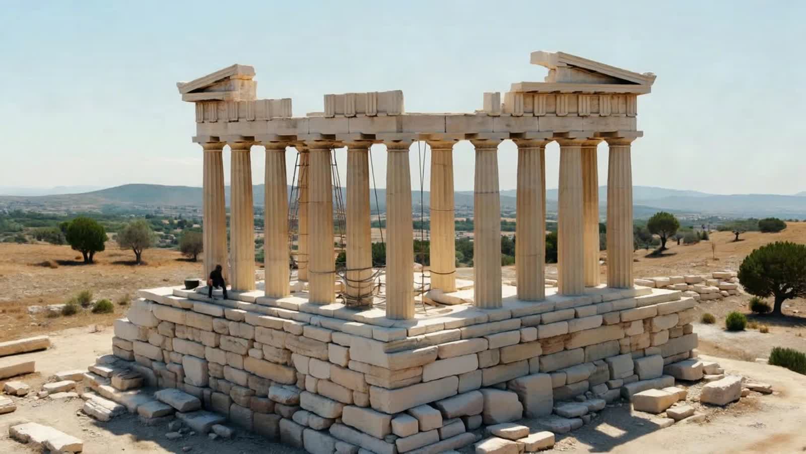 Parthenon buing built