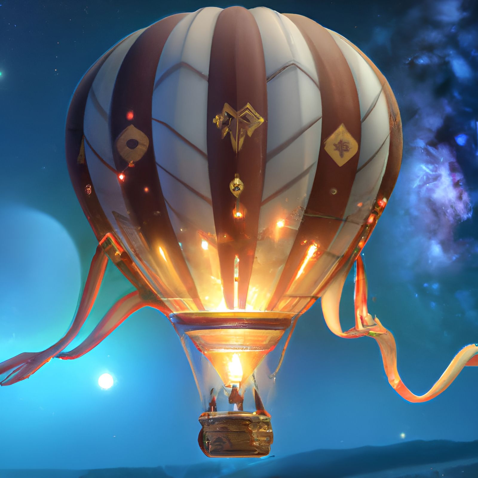 Hot air Ballon ride at night  false