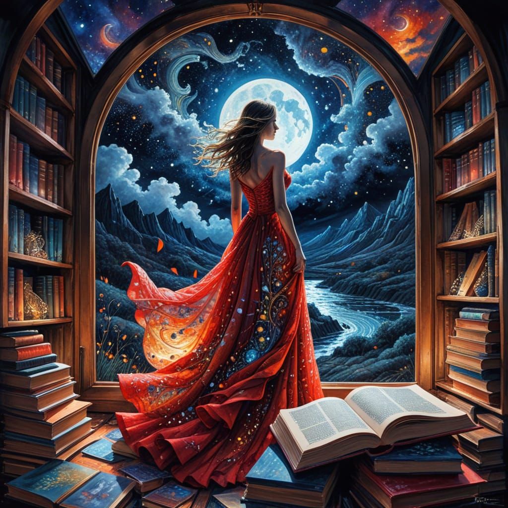 When I read books, I open a gate to my night dreams
