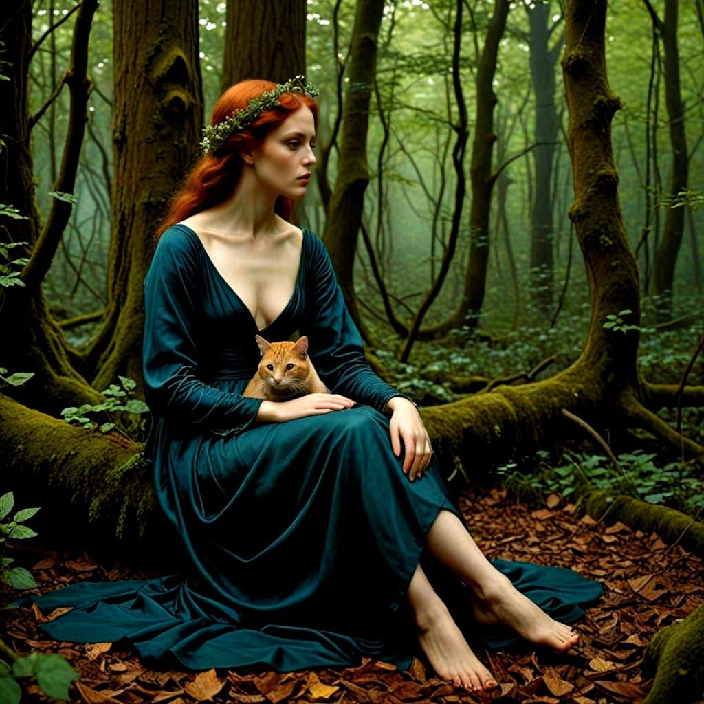 Surrealistic Goddesses in Whimsical Mystical Landscapes