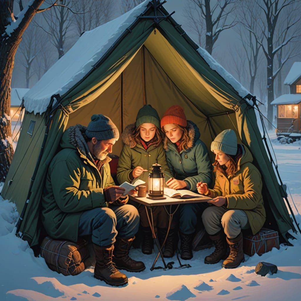 Winter Camping  by @DSzeba
