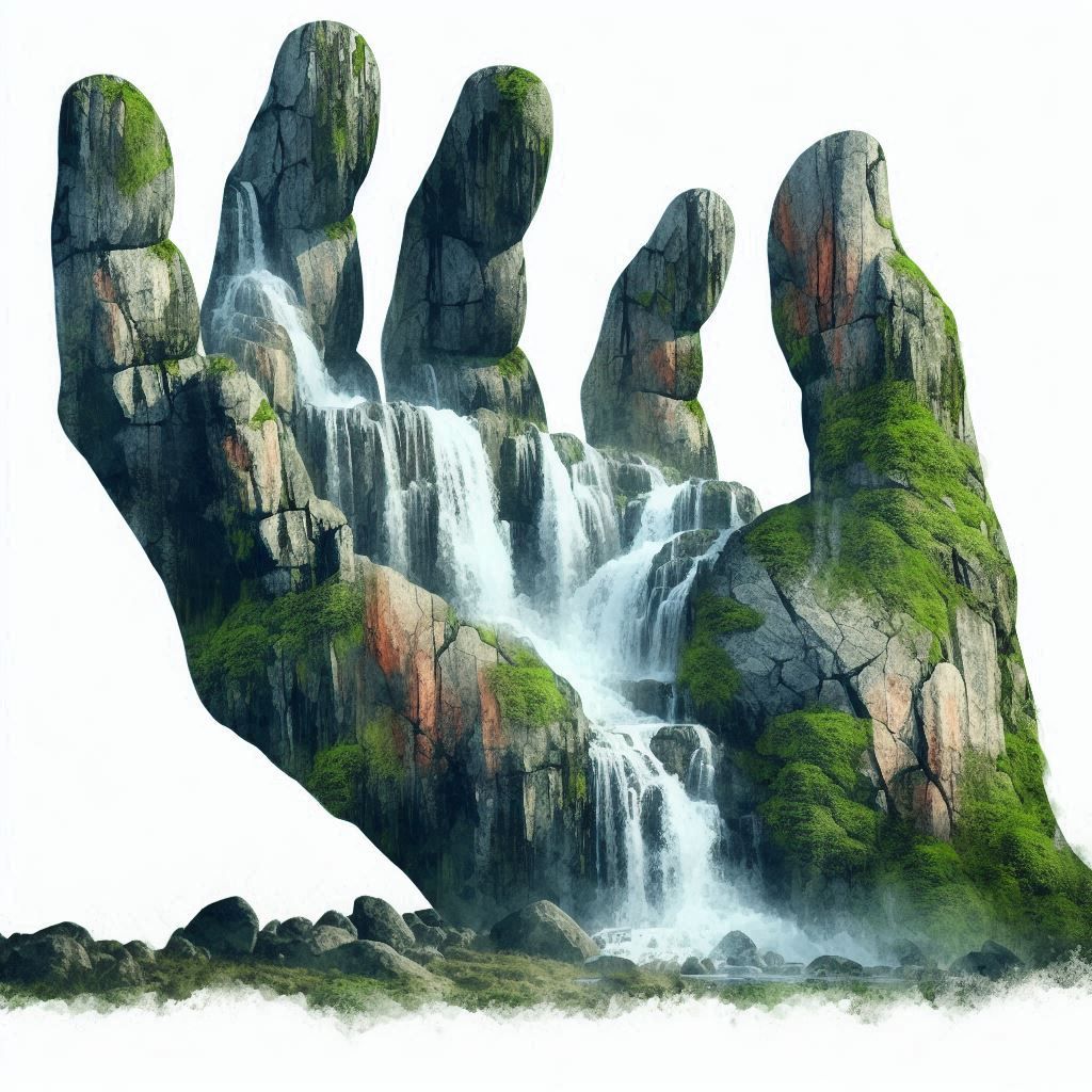 double exposure beautiful fantasy portrait landscape..