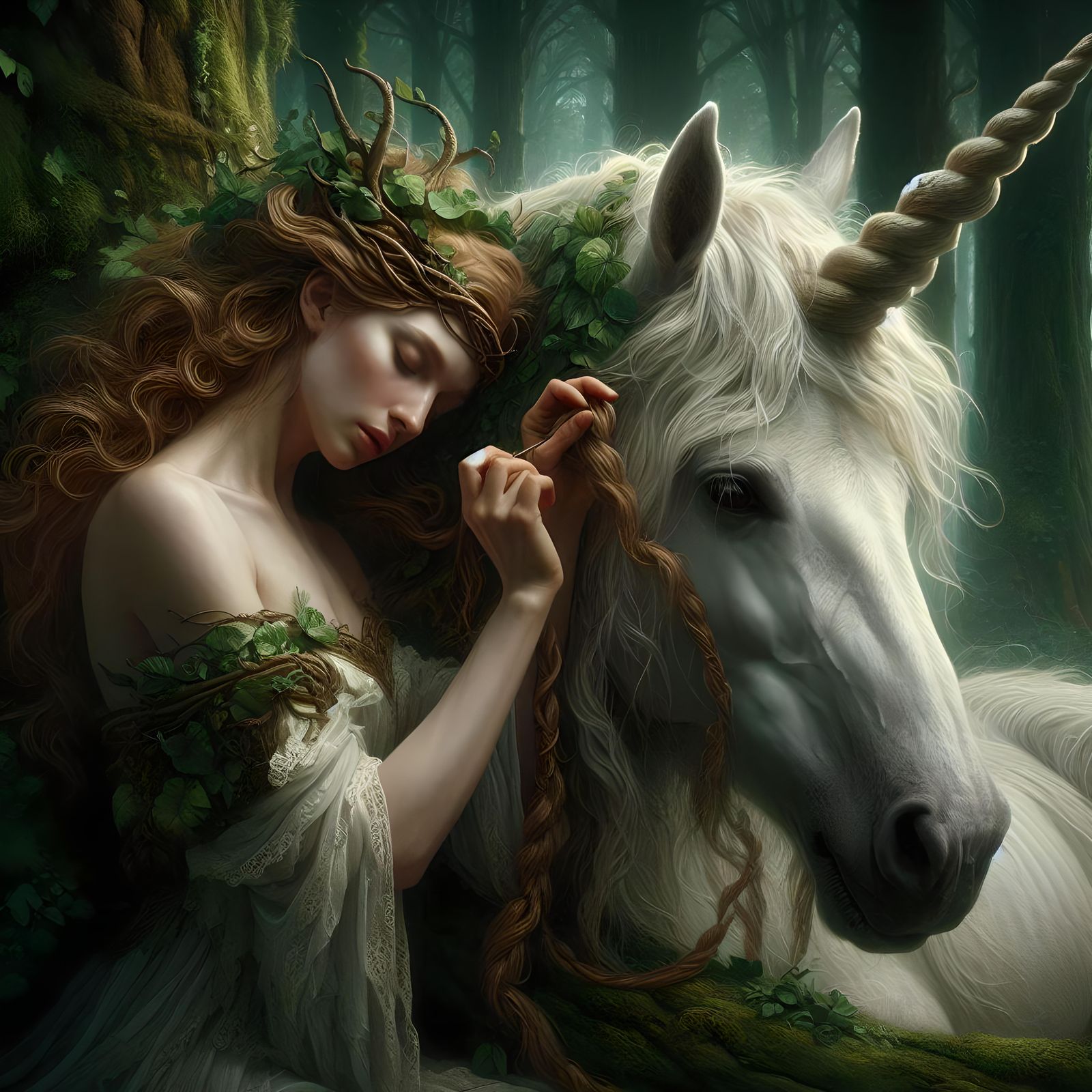 Morgana and Her Unicorn