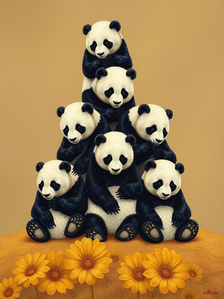 Panda-mid in Velvet Paint