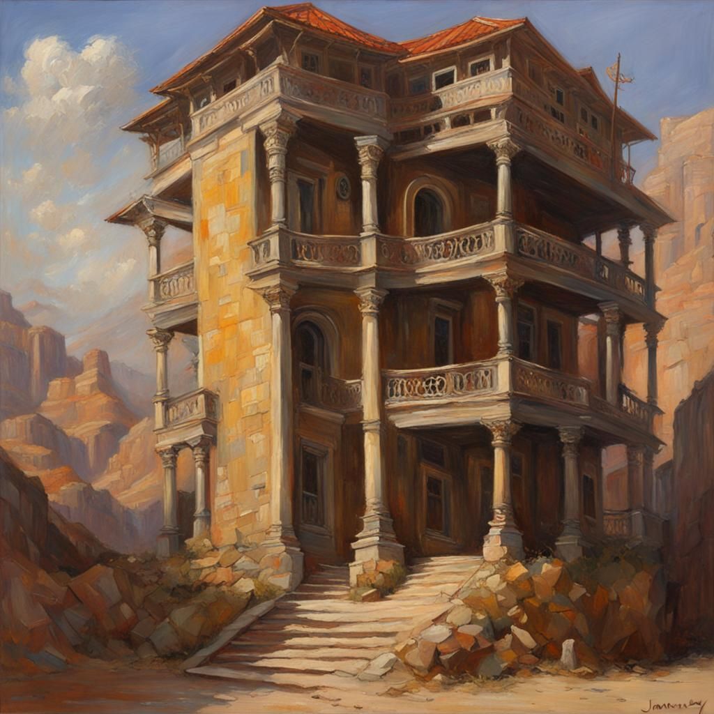 House of Saturn AI Generated Artwork NightCafe Creator