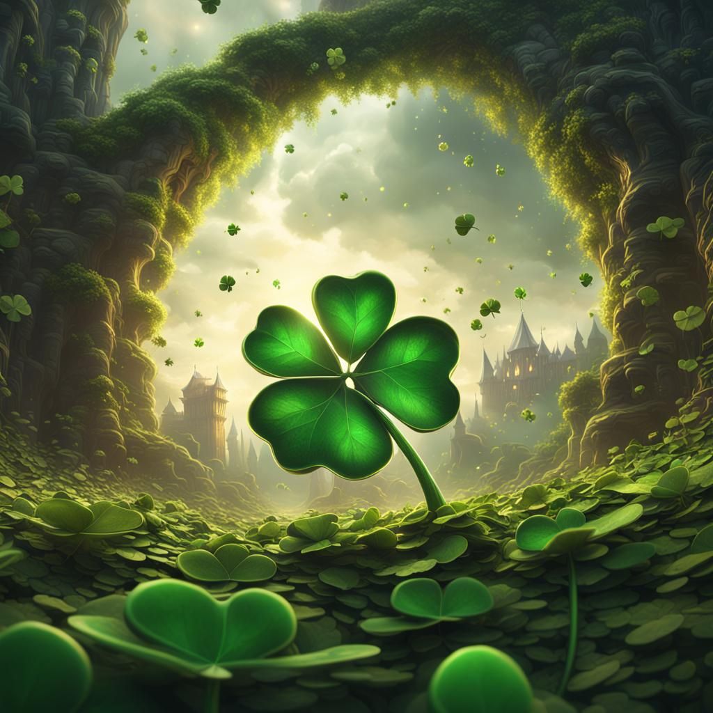 Four leaf clover  by @Handwing
