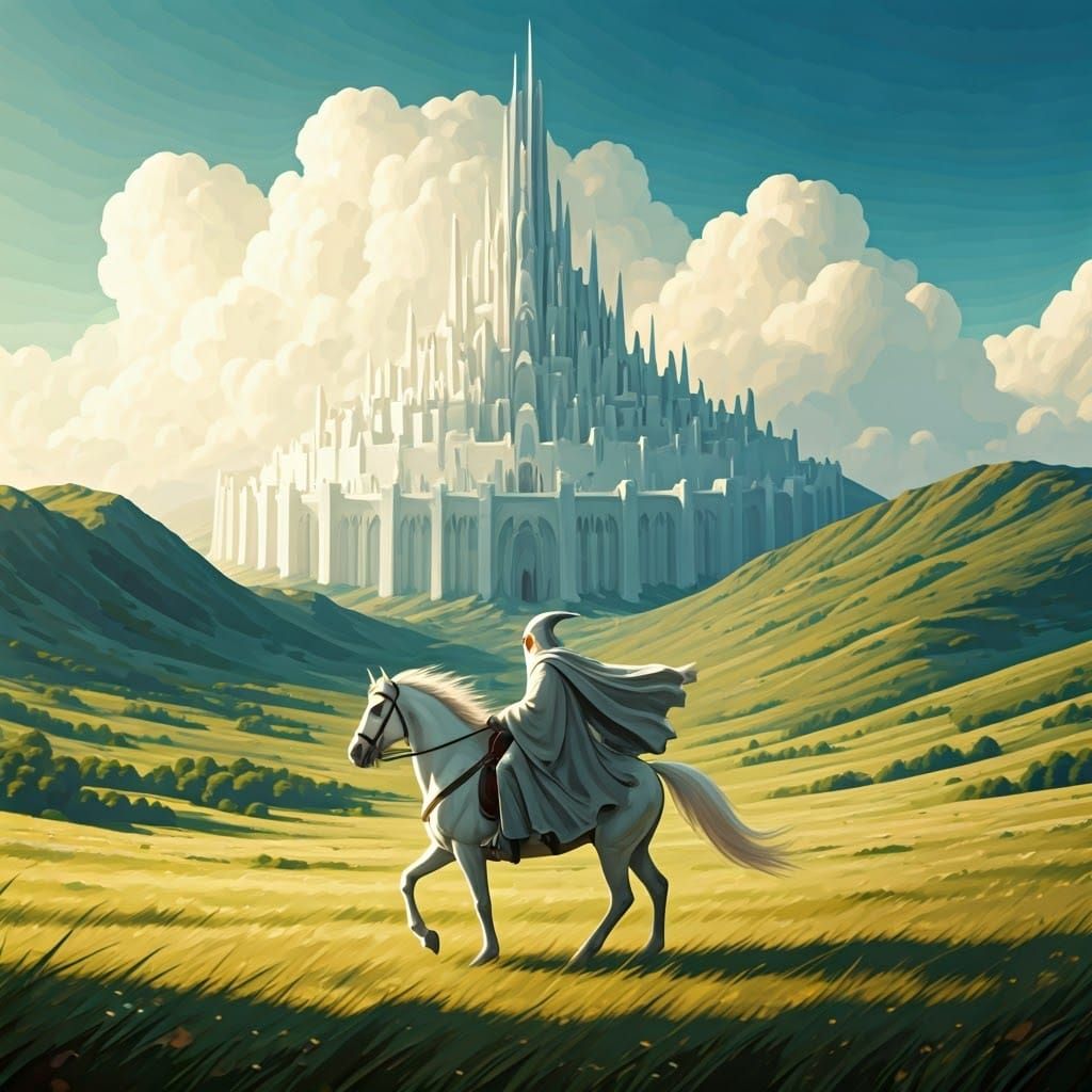 Minas Tirith and Its Defender 